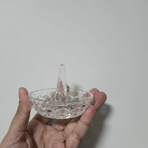 Clear Glass Ring Holder